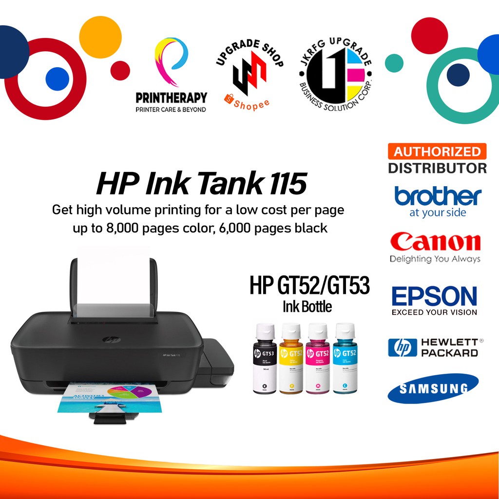 Установка принтера hp ink tank 115