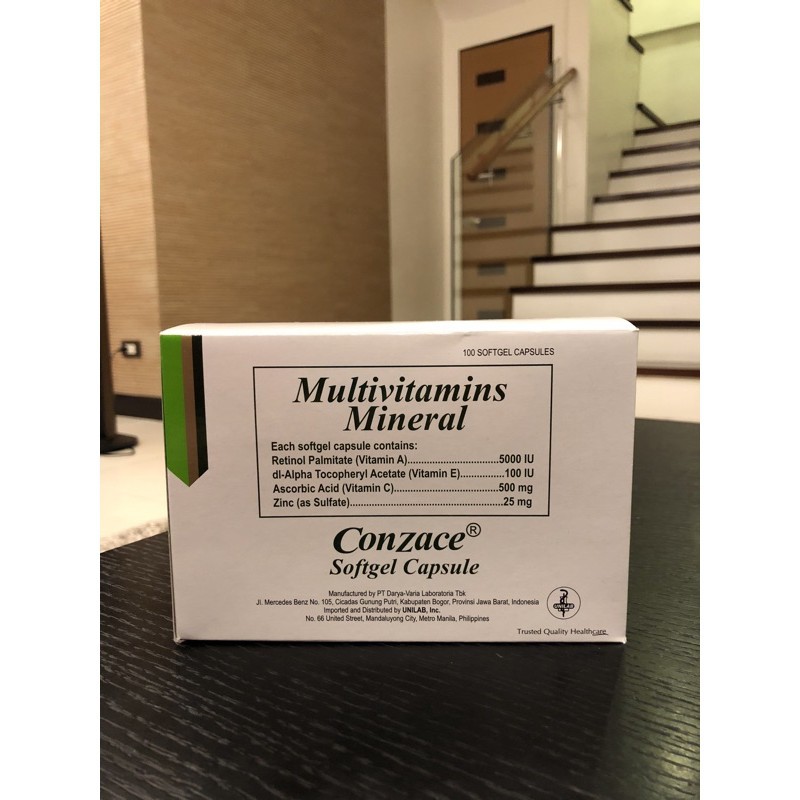 conzace multivitamins Conzace 1 box 100 softgel capsules (Multivitamins