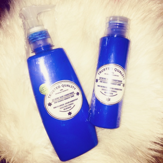 Extreme Blue Toner Conditioner Brassy Orange Damaged Hair