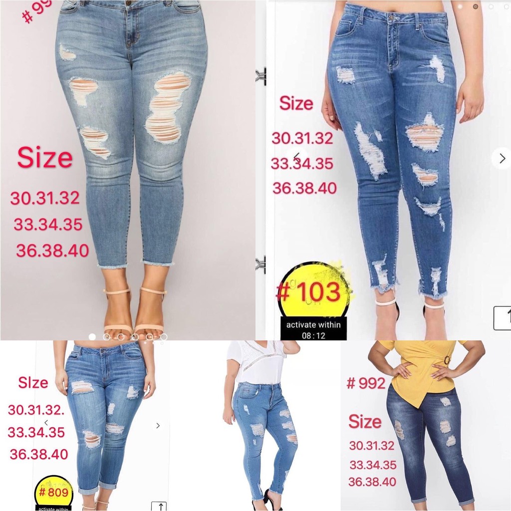 40 size jeans for ladies