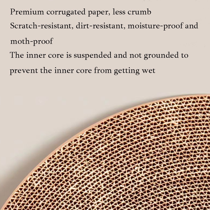 【1 Bag Catnip Free】Cat Scratch Board Pad Detachable Bed for Cat Kitten Replaceable Corrugated Board #4
