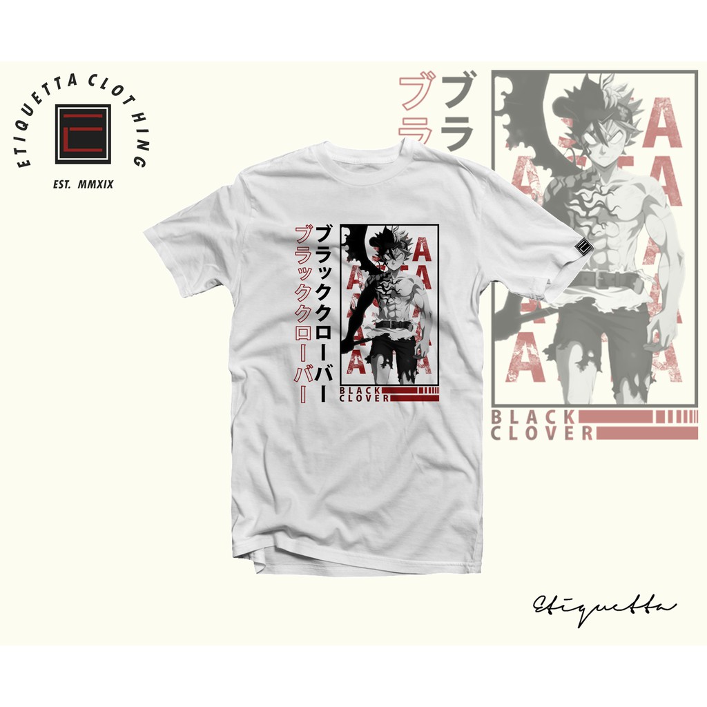 Anime Shirt - ETQT - Black Clover - Asta v1 | Shopee Philippines