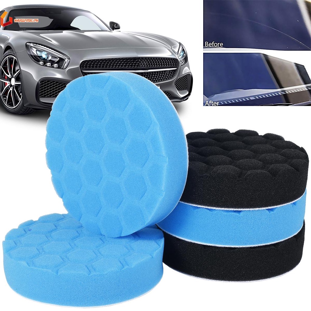 5Pcs Polishing Pad Kit Foam Buffing Pad 5 Inch Auto Car Buffing Pad Set Sponge Pad for Car