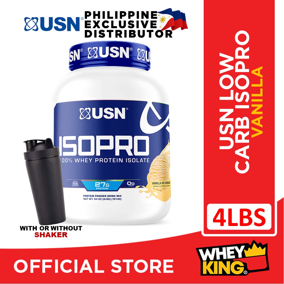 WHEY PROTEIN IsoPro 100% Whey Protein Isolate Powder by USN. Lactose Free, Sugar Free, Low Calorie 4
