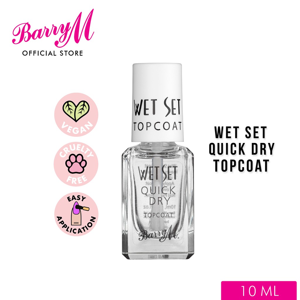 Barry M Wet Set Quick Dry Top Coat Nail Polish | Shopee Philippines