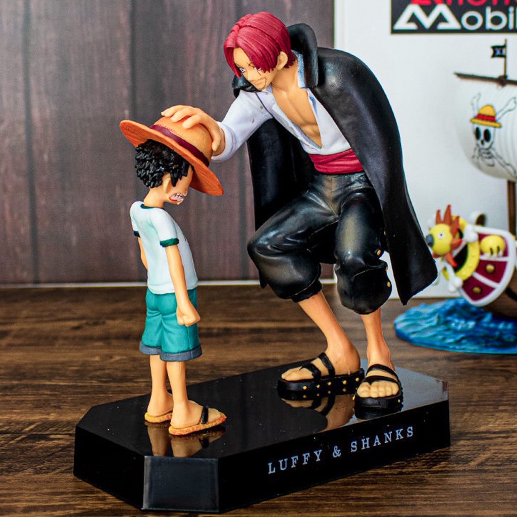 One Piece Figure Luffy Redhead Shanks Model Ornaments Birthday Gifts ...