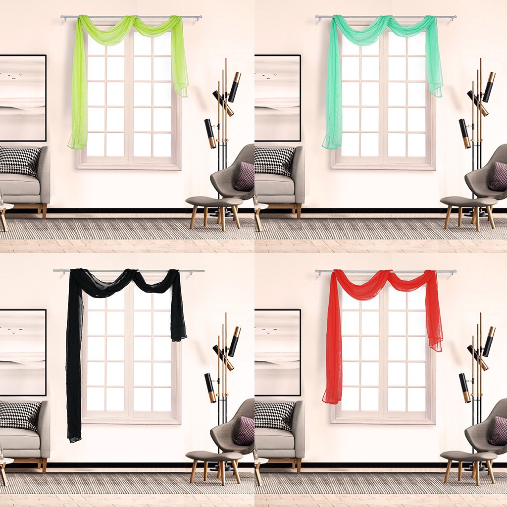 1pcs Voile Curtain Swags All Colours Pelmet Valance Net Curtains