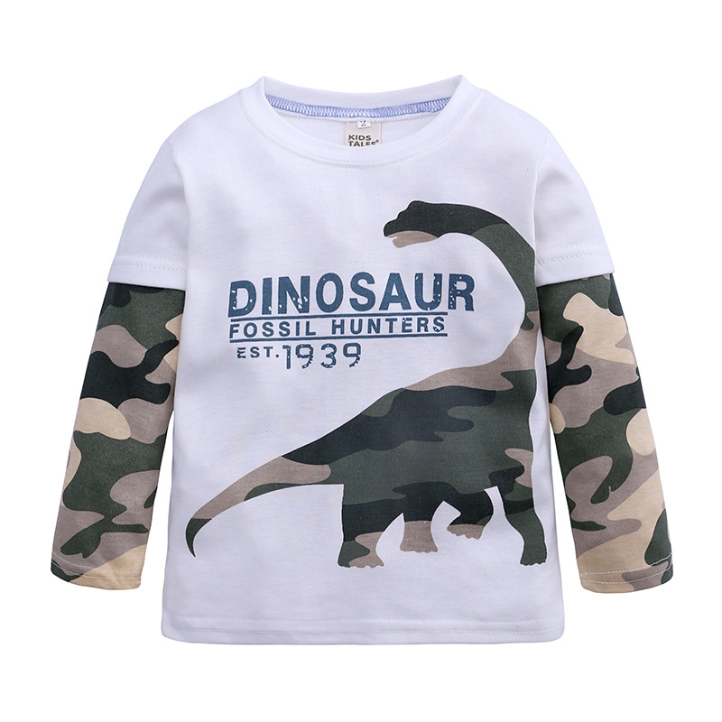 Kids Clothing Boys T Shirt Cotton Dinosaur Camouflage Shopee - kars suit roblox