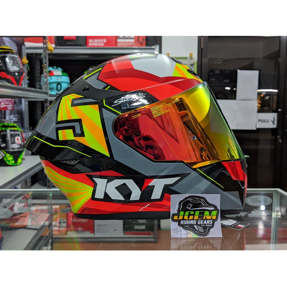 visor kyt tt course iridium blue