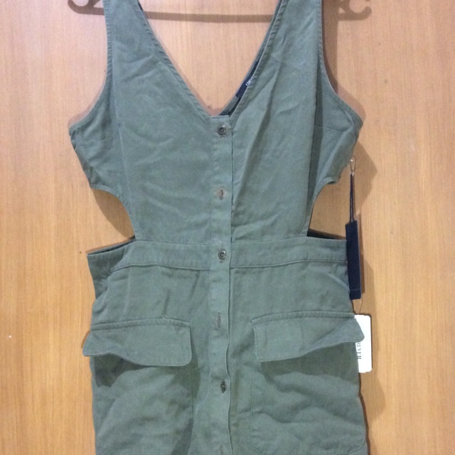 olive green jumper dress