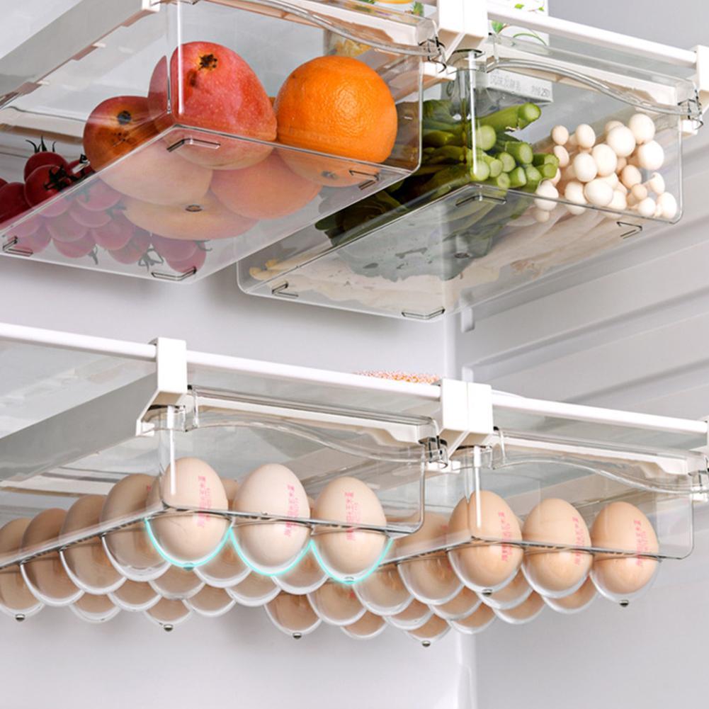 Fridge Drawer Organizer, Retractable Refrigerator Storage Box 【80OFF!】