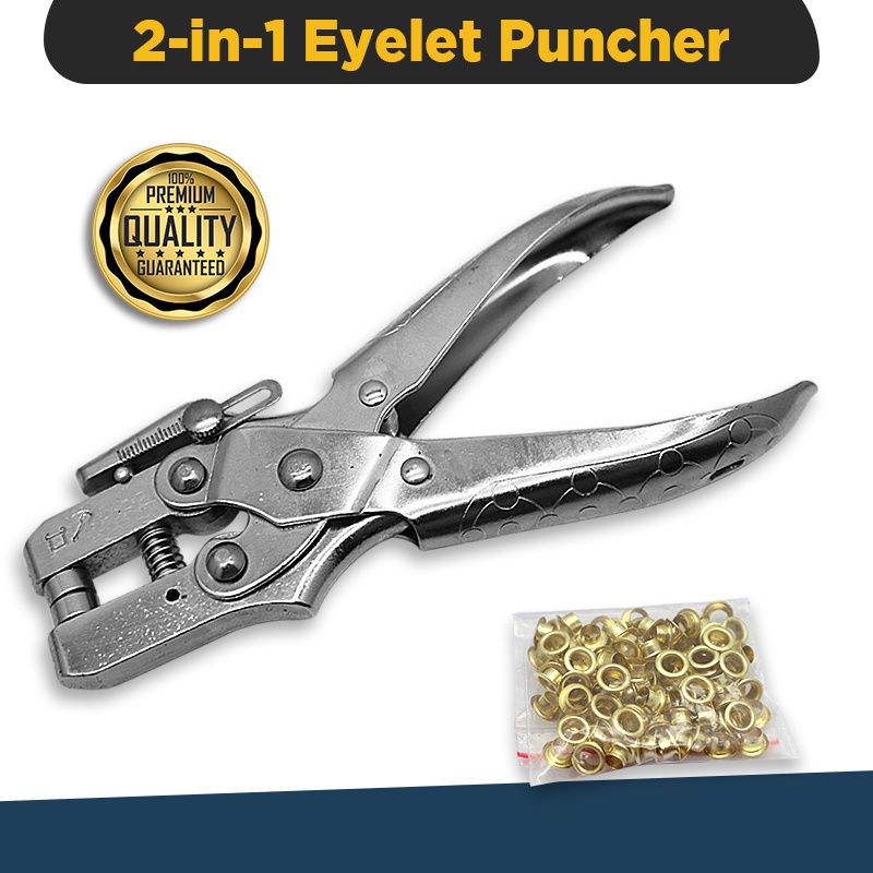 2in1 EYELET PUNCHER 5MM WITH EYELET GROMMETS Shopee Philippines