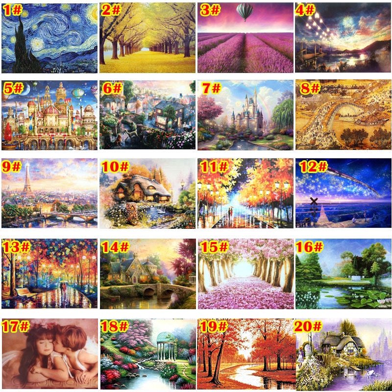 1000 Pieces Adult Puzzle Kids Jigsaw Landscape Puzzles Shopee Philippines