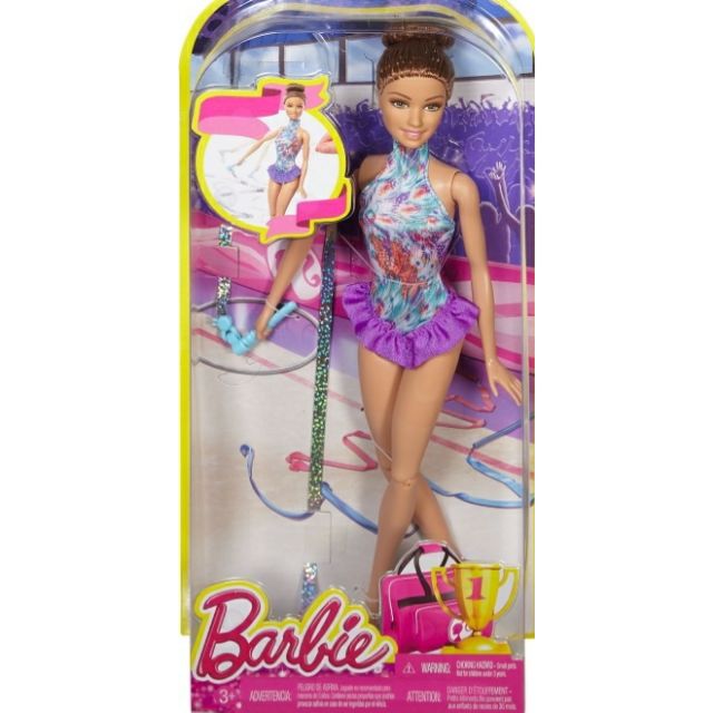 barbie ribbon gymnast doll