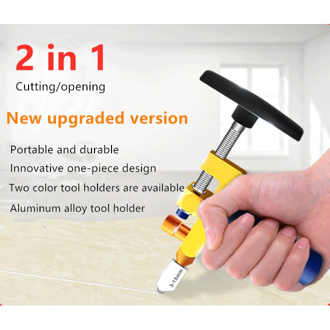 Manual Tile Mirrors Cutter MultiFunctional Glass Cutter Set Ceramic
