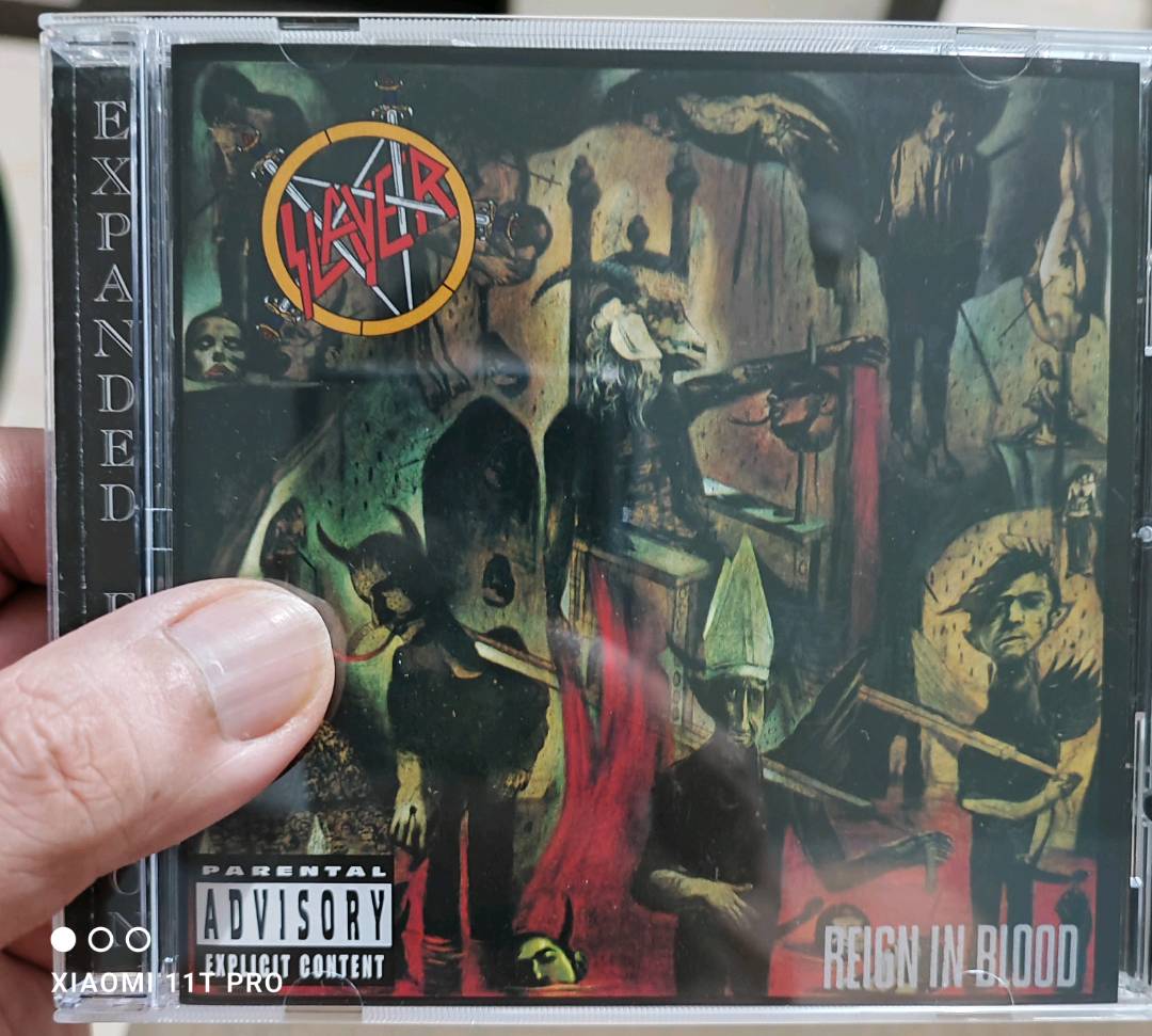 Limited Edition Cd Display Slayer/Mini Metal Gold Disc/EDICIÓN Limitada/COA Reign IN Blood 