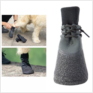 4Pcs Dog Pet Shoes Warm No-Slip Breathable Rain Wear Soft Socks Dog Boots Cats Socks Small Large Pet Paw Dla Psa Perros Botas