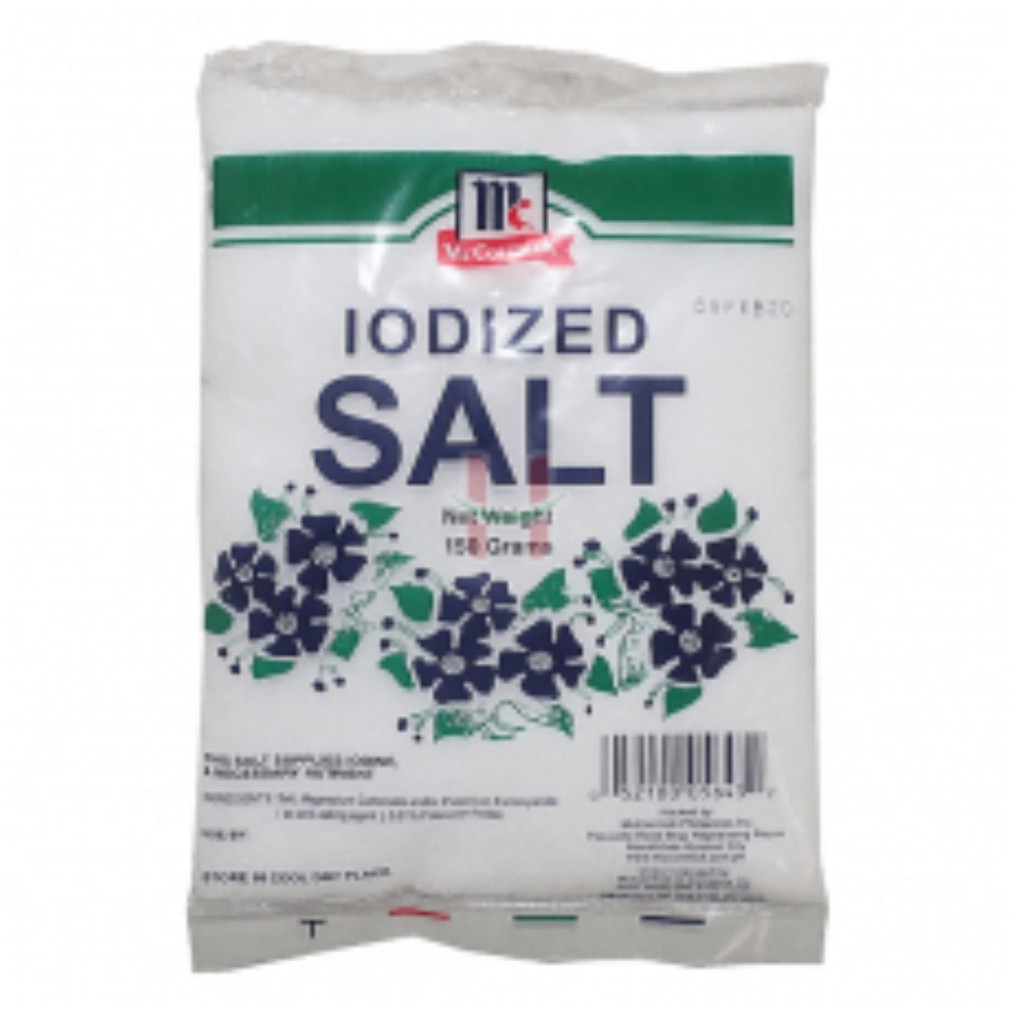 Mccormick Iodized Salt Refill Plastic Bag 140g | Shopee Philippines