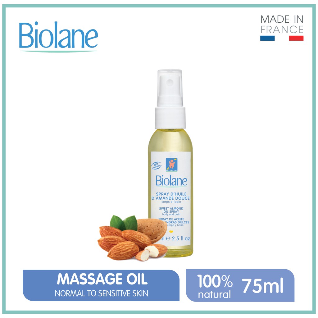 Biolane Sweet Almond Oil Spray 75ml Shopee Philippines
