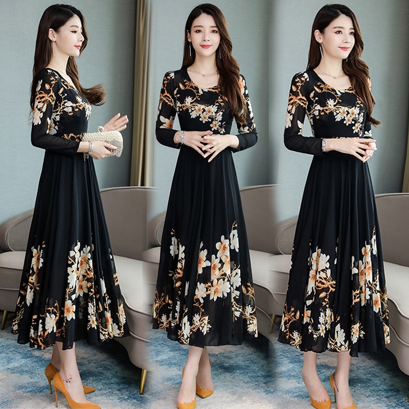 gaun maxi dress