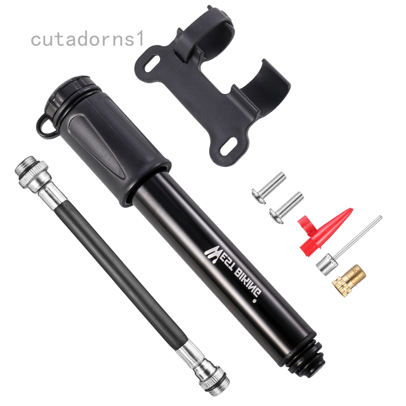 cutadorns1 Bike Pump,Aluminum Alloy Portable Mini Bicycle Tire Pump