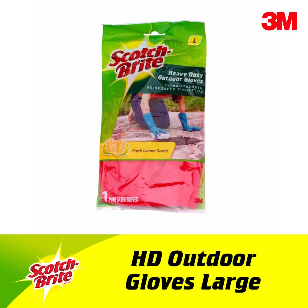 Scotch Brite Heavy Duty Outdoor Gloves Large Shopee Philippines