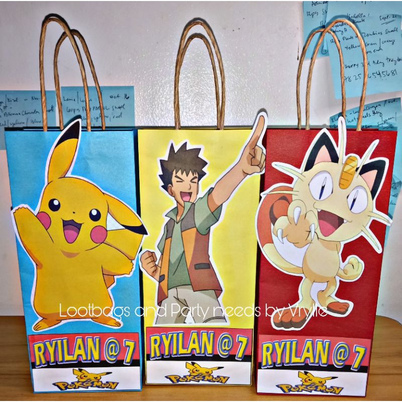 Pokemon Loot bags customize personalize Shopee Philippines