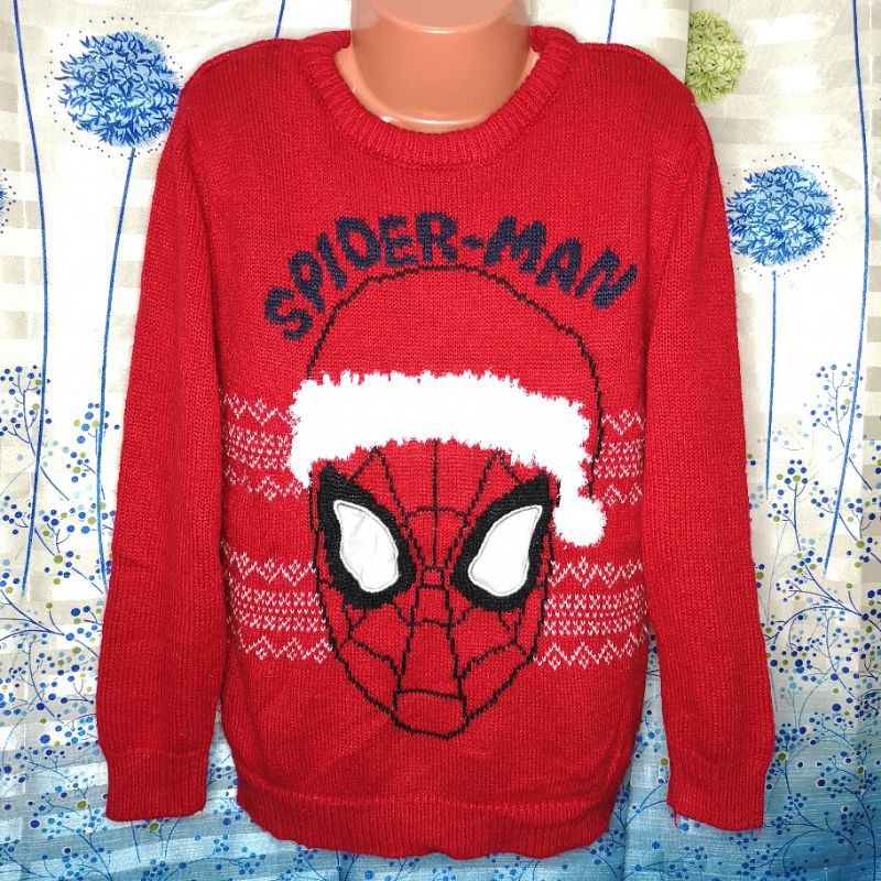 ORIGINAL MARVEL SPIDER- MAN 6-7 Years 122cm/4ft Primark Knitted Red  Christmas Outfit Boys Sweater | Shopee Philippines