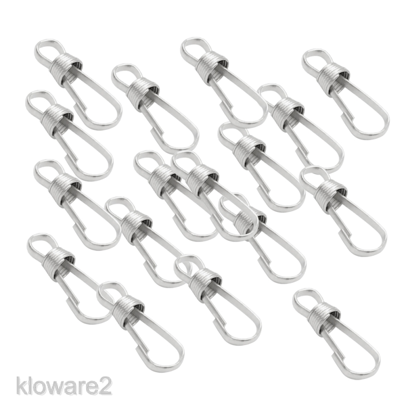 30pcs Metal Lanyard Snap Spring Clips Hooks Key Chain DIY Findings