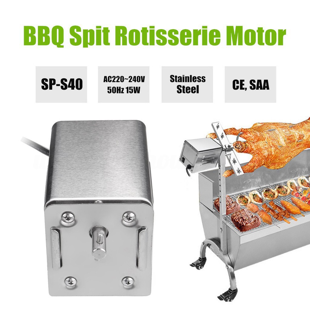 *Ready Stock* Barbeque BBQ Spit Rotisserie Motor For Outdoor Roasted