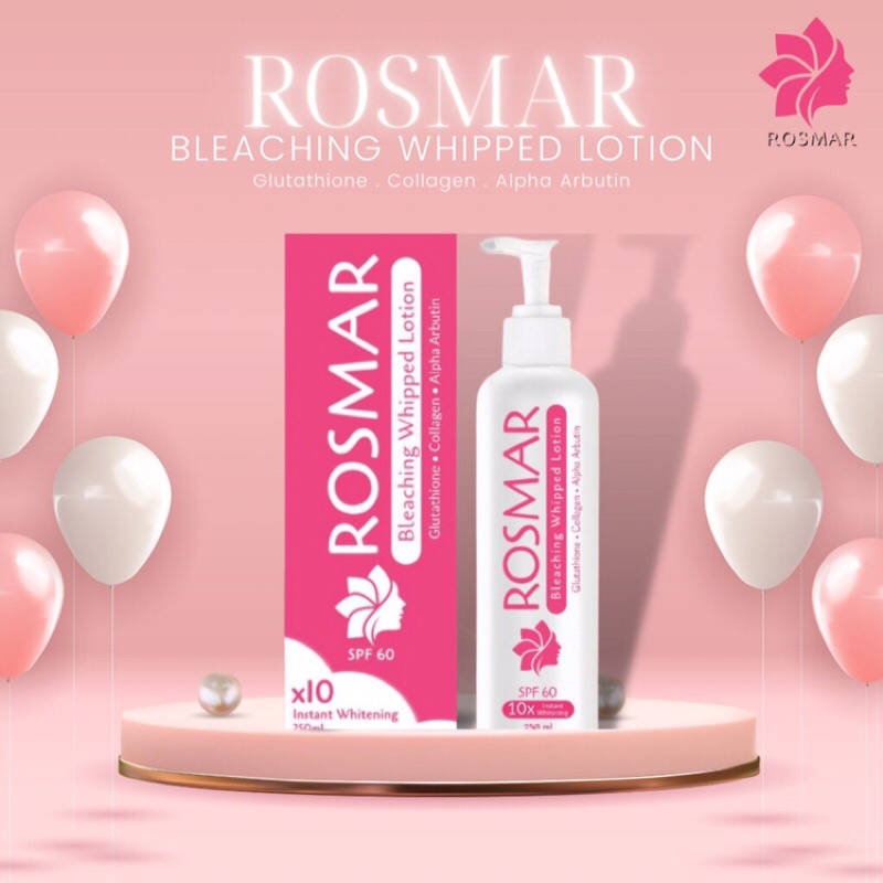 ROSMAR BLEACHING WHIPPED WHITENING LOTION x10 INSTANT WHITE Shopee