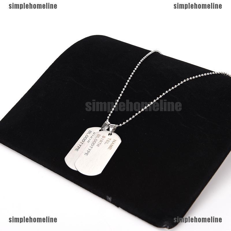 mens silver dog tag chains