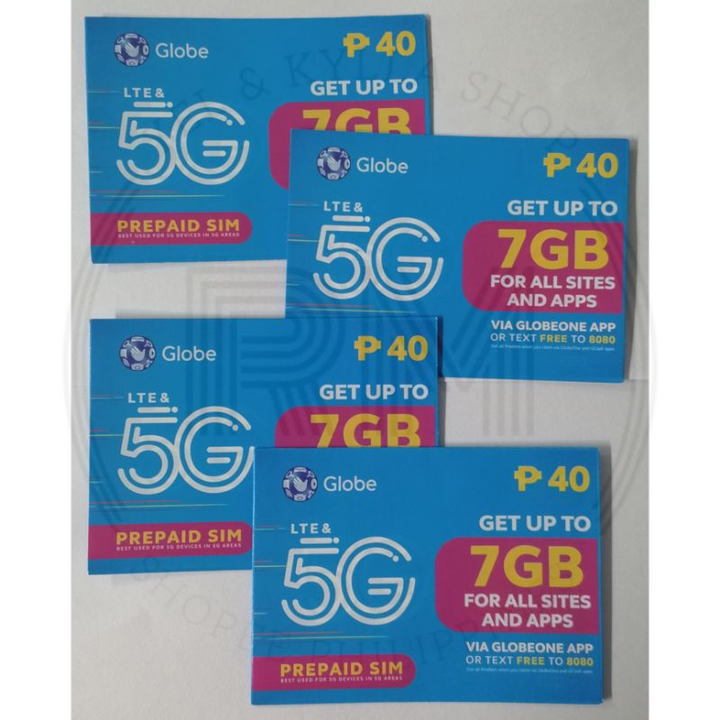 Globe 5G & LTE simcard double numbers | Shopee Philippines