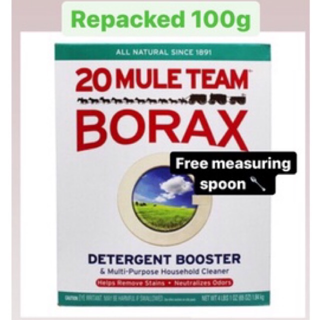 [Shop Malaysia] 20 mule team borax for slime making 100g | Shopee ...