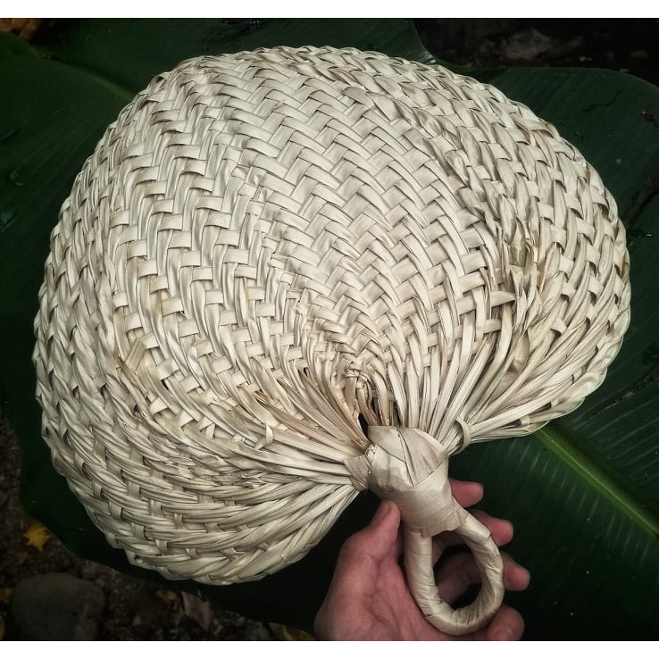 Native Fan Large Abaniko 11-14 inches Anahaw Pamaypay Bicol | Shopee ...