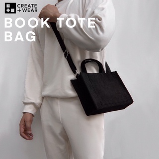 24hrs shipout | CREATE PLUS WEAR BOOK TOTE BAG | Corduroy bag