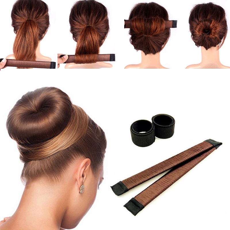hair bun snap band