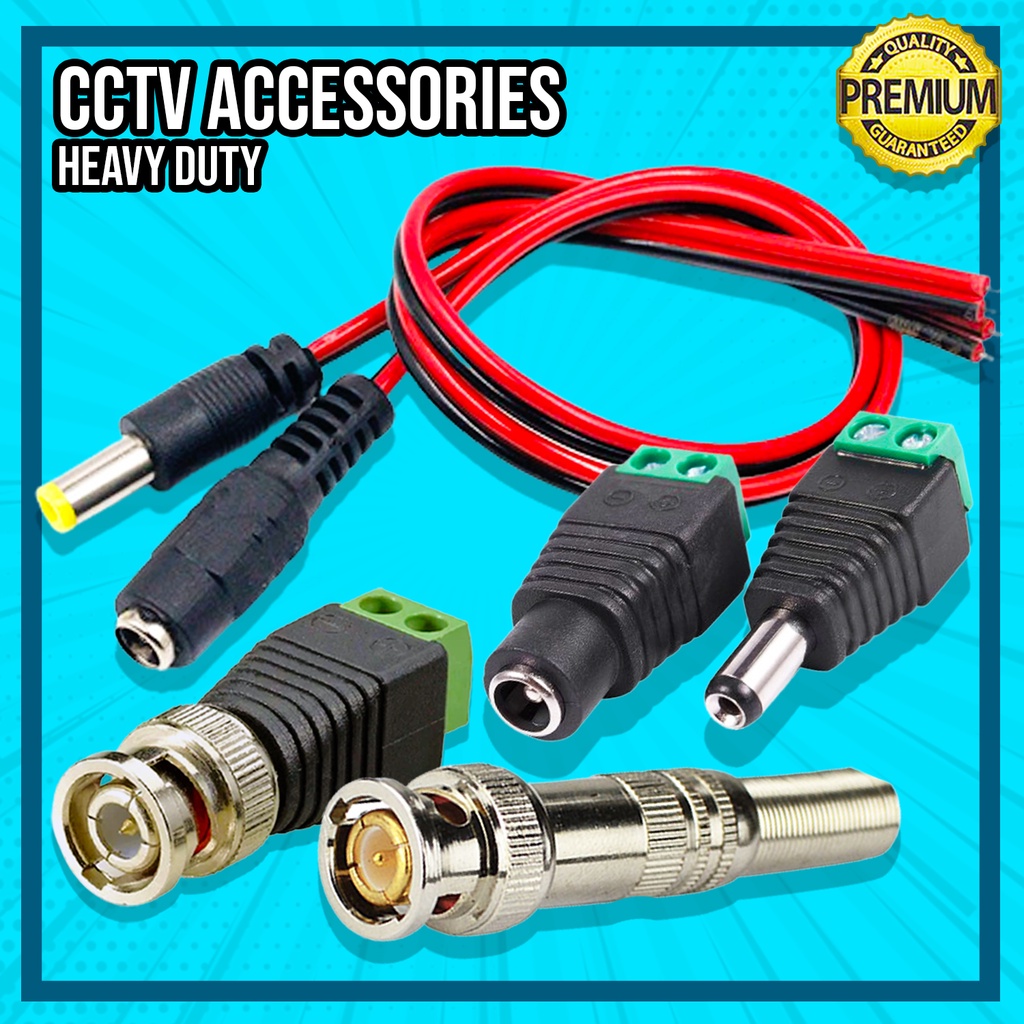 ⚡12V DC Plug Male & Female Pigtail male DC Connector BNC Connector