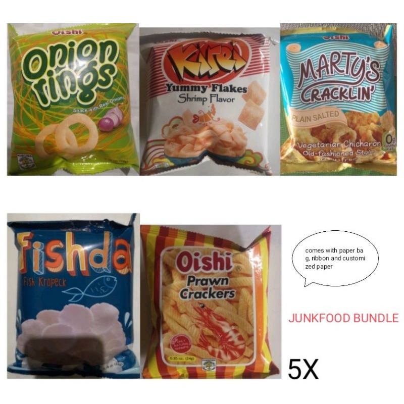 Junkfood Bundle Oishi Products Snacks Seafood Spicy Curls Kirei