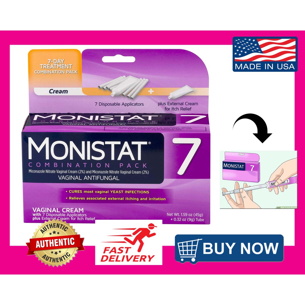 Monistat 7 Vaginal Anti Fungal For Yeast Infection Shopee