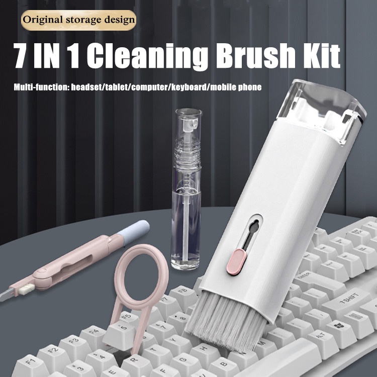 7in1 Computer Keyboard Cleaner Brush Kit For Airdots 1 2 Earphone