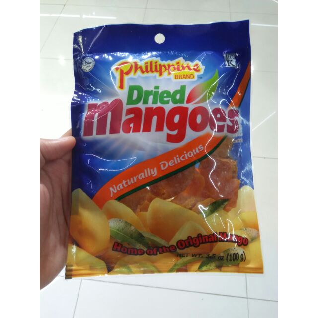 Philippine Brand Dried yellow mango 100g Shopee Philippines