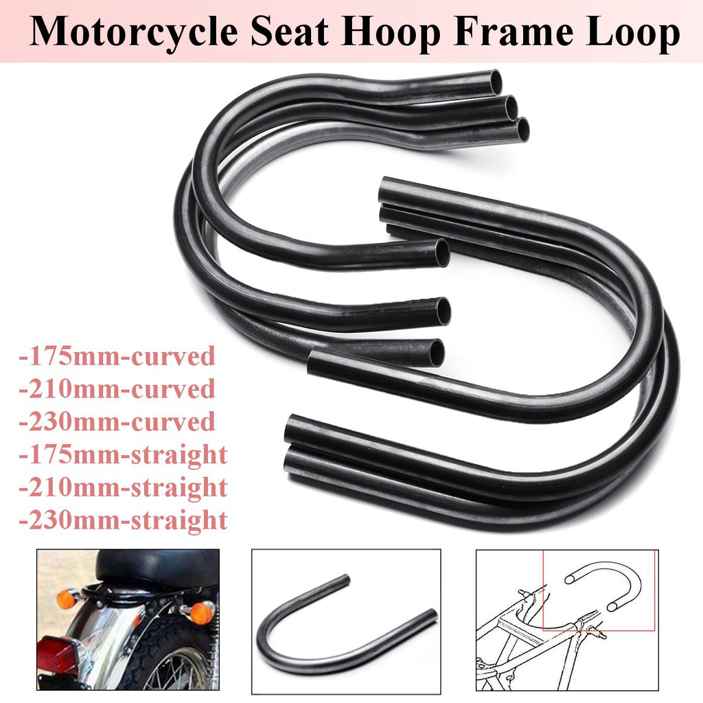 Cafe Racer Motorcycle 1" 25.4mm Bare Steel Rear Seat Cushion Loop Frame Hoop