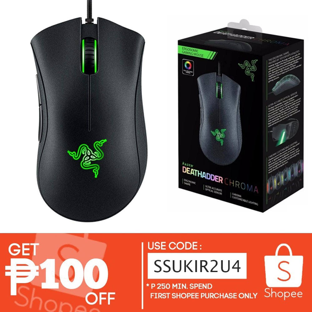 Razer Mechanical Mouse Switches Ergonomic Gaming Mouse Shopee Philippines