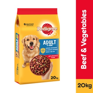 PEDIGREE Dog Food – Dry Dog Food in Beef and Vegetable Flavor, 20kg. Pet Food for Adult Dogs