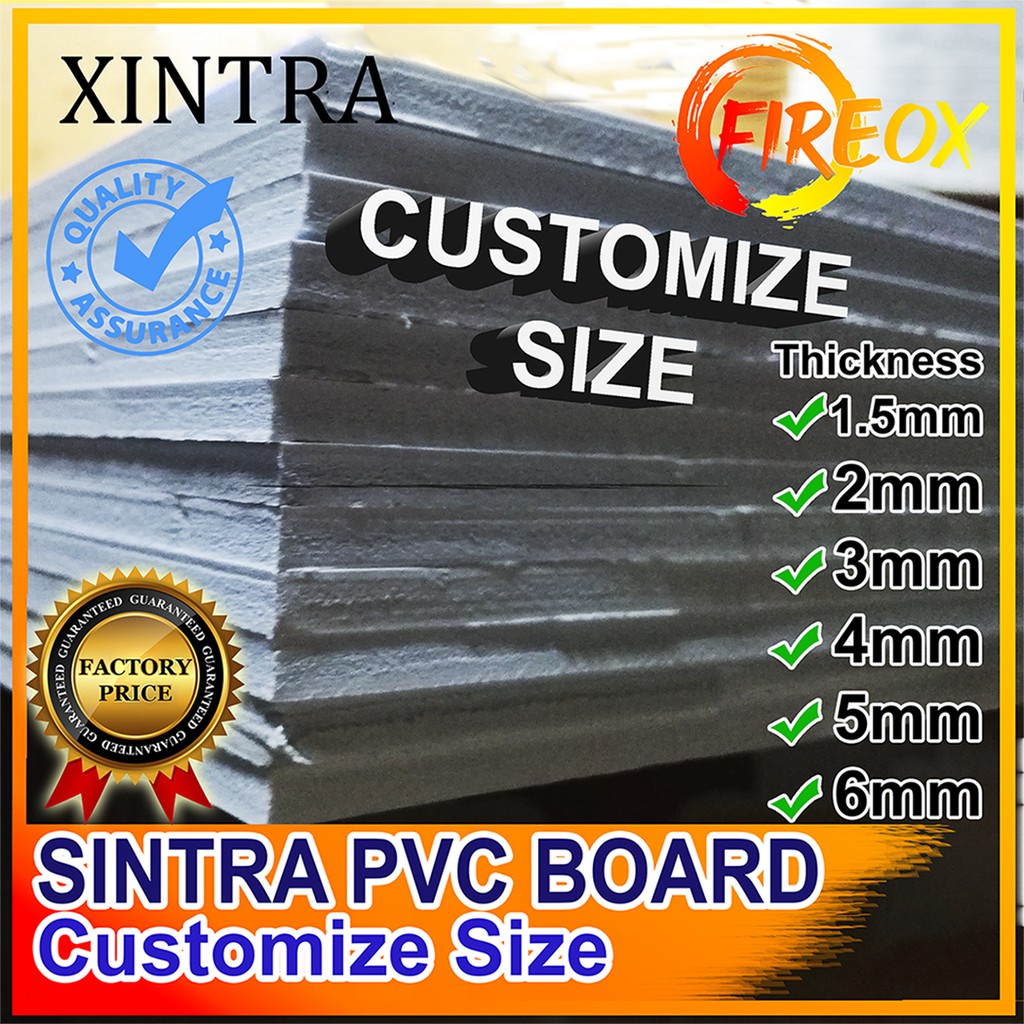 Sintra Board Customize Size Thickness 1.5mm, 2mm, 3mm, 4mm, 5mm, & 6mm Shopee Philippines