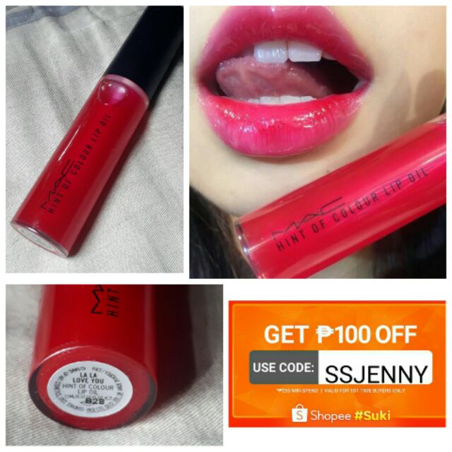 Mac La La Love You Hint Of Colour Lip Oil Shopee Philippines