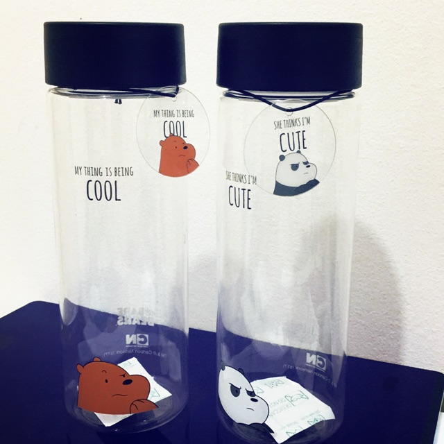 Miniso We Bare Bears Tumbler! 500mL COD!! Shopee Philippines