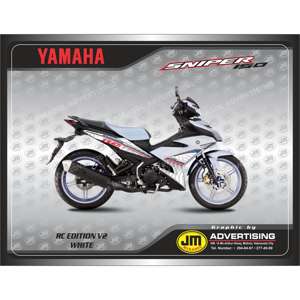 Sniper 150 Stock Decal Rc V2 Edition Shopee Philippines
