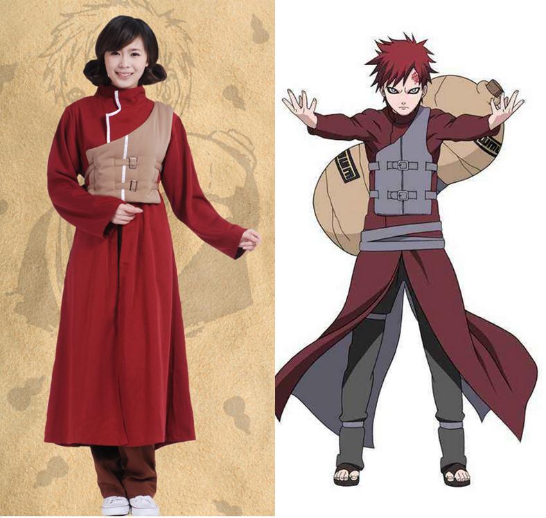 Sabaku No Gaara Cosplay Costumes Red Long Coat Vest Pant Headwear Shoe Anime Halloween Carnaval Disg Shopee Philippines